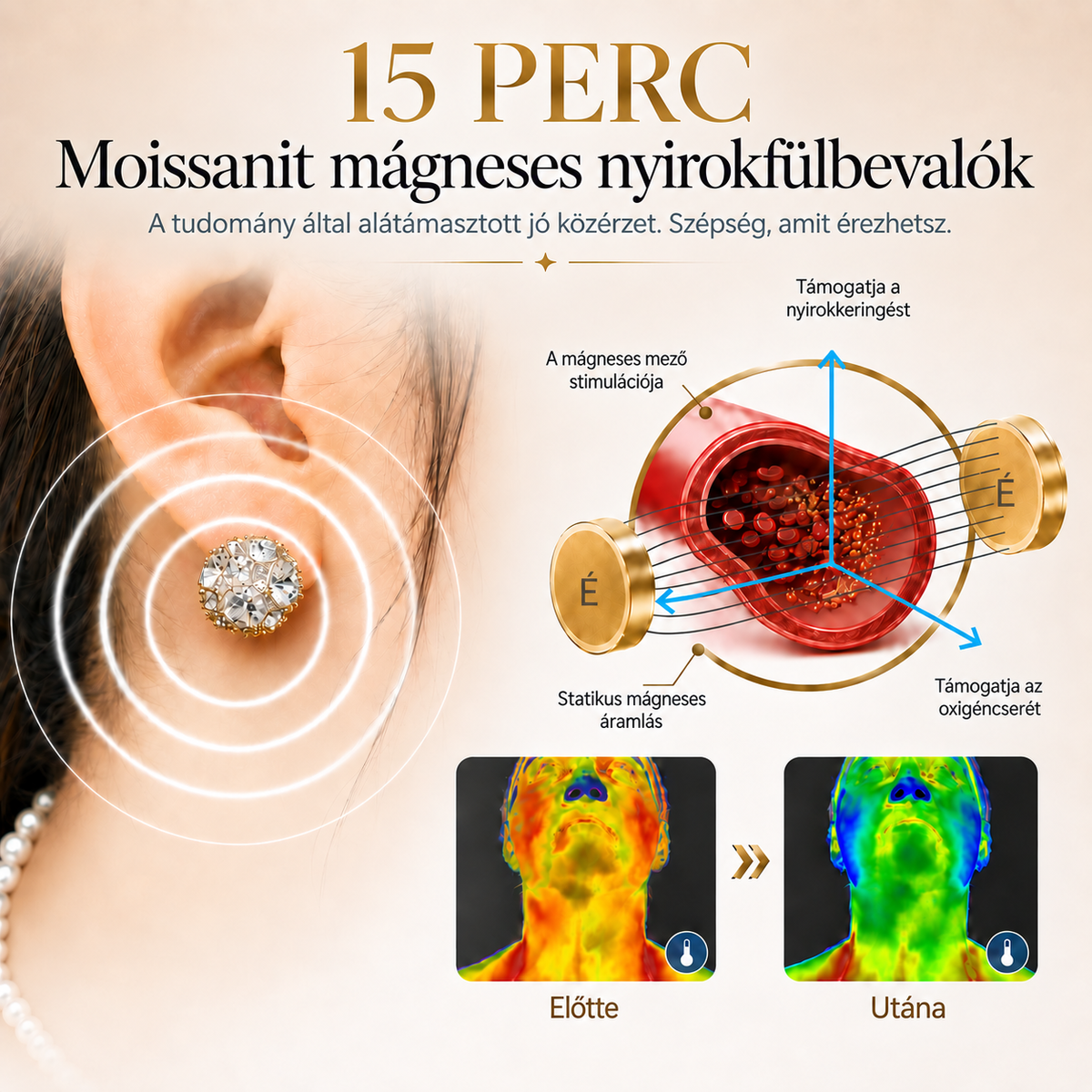 TIMNAMY® mágneses moissanit nyirokmasszázs fülbevaló: gyors eredmények, nincs szükség füllyukasztásra. Utolsó napi különleges ajánlat: 50% kedvezmény 💝💘5