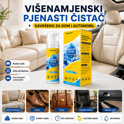 Healrize® 4-u-1 višeenzimsko sredstvo za čišćenje u pjeni | Pjena za dubinsko čišćenje unutrašnjosti automobila, sofe, kuhinje i kupaonice🐔🐶3